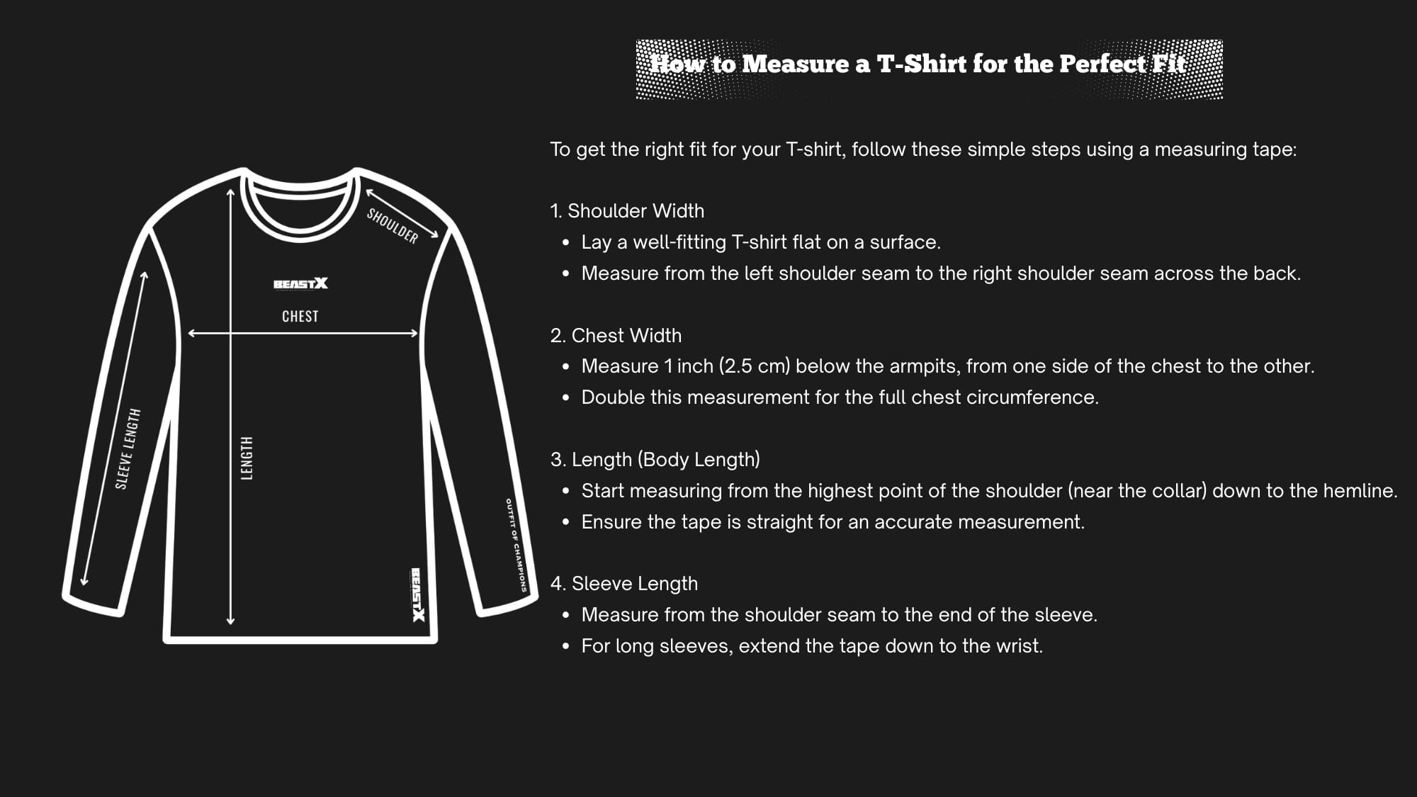 FULLSLEEVE SIZE CHART