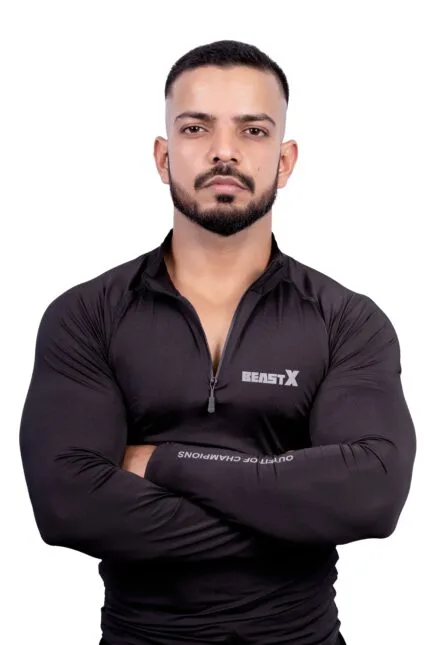BeastX Premium Pullover Bodyfit – Zip Collar Edition | NFC