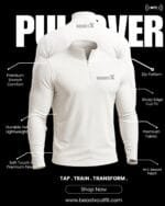 BeastX Bodyfit Pullover – Zip Collar Edition | NFC Gear Outfit | Premium Gymwear - Image 8