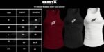 BeastX Ribbed Vest - Titanium Edition | Maroon | Embroidery Patch - Image 3
